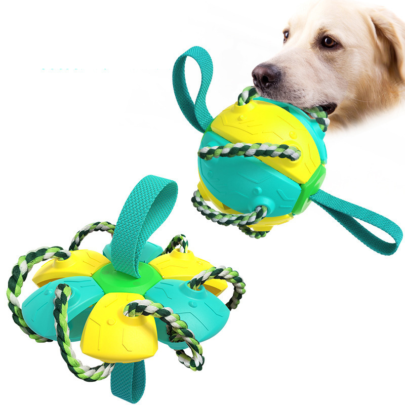 UFO-voerspeelgoed voor honden, voerbak voor huisdieren, snacks om educatieve voedselverstrekking te deponeren, IQ Chasing Auto Ball Thrower Interactive